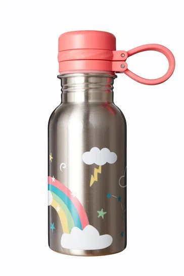 Frugi Natural Reusable 400ml Steel Bottle 5 Frugi Natural Reusable 400ml Steel Bottle - Image 3