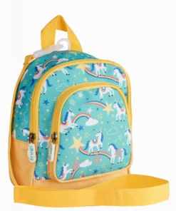 Frugi Aqua Blue Recycled Backpack With Reins - Unicorn -Our Lil Trends Sales Store unnamed file 611 scaled