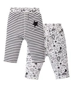 Frugi White Organic Cotton Monochrome Reversible Pull Ups