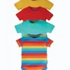 Frugi Blue Organic Cotton Rainbow Short Sleeve Bodysuits 4 Pack -Our Lil Trends Sales Store unnamed file 623 scaled
