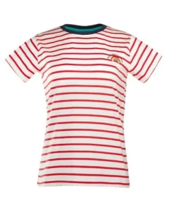 Frugi Organic Ladies Red Stripe Positivitee T-Shirt -Our Lil Trends Sales Store unnamed file 63