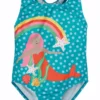 Frugi Blue Mermaid Rainbow UPF 50+ Seaside Swimsuit