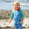 Frugi Blue Rainbow Sea Recycled UPF 50+ Sun Safe Suit