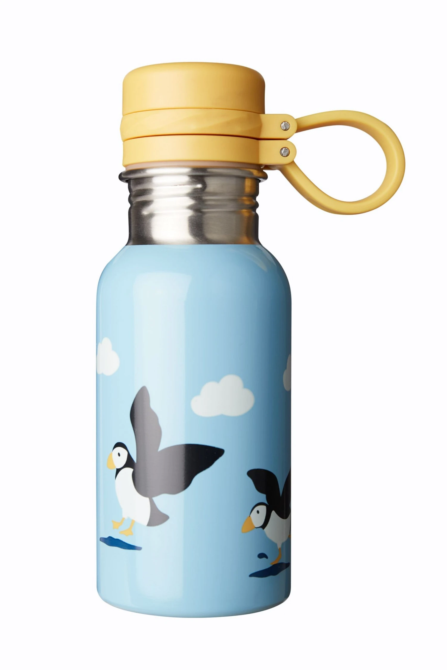 Frugi Blue Reusable 400ml Steel Bottle 3 Frugi Blue Reusable 400ml Steel Bottle
