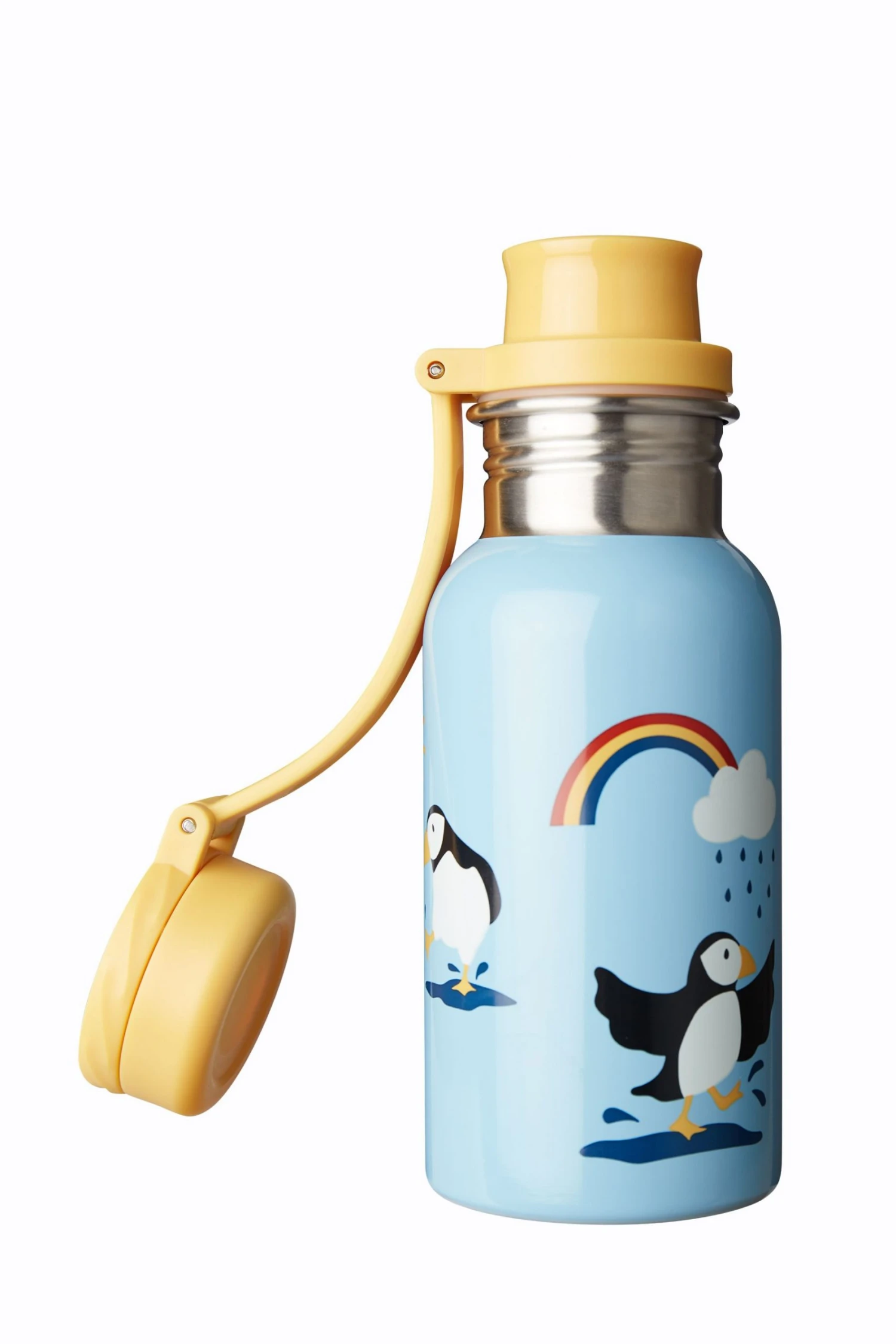 Frugi Blue Reusable 400ml Steel Bottle 4 Frugi Blue Reusable 400ml Steel Bottle - Image 2