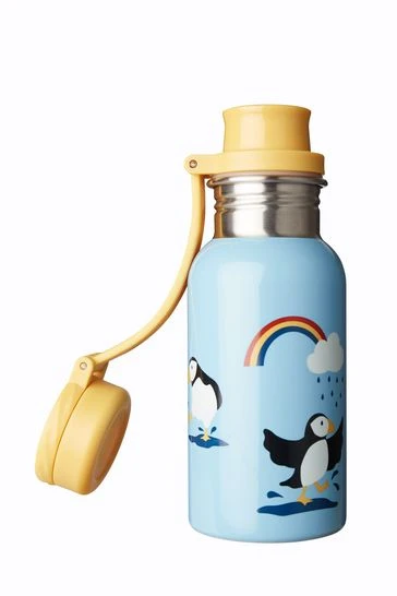 Frugi Blue Reusable 400ml Steel Bottle 5 Frugi Blue Reusable 400ml Steel Bottle - Image 3