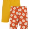 Frugi Orange & Daisy Organic Cycling Short Leggings 2 Pack 1 Frugi Orange & Daisy Organic Cycling Short Leggings 2 Pack -Our Lil Trends Sales Store unnamed file 663 scaled