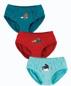 Frugi Organic Cotton Red, Teal And Blue 3 Pack Briefs -Our Lil Trends Sales Store unnamed file 681