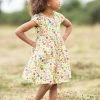 Frugi White Organic Floral Lena Dress