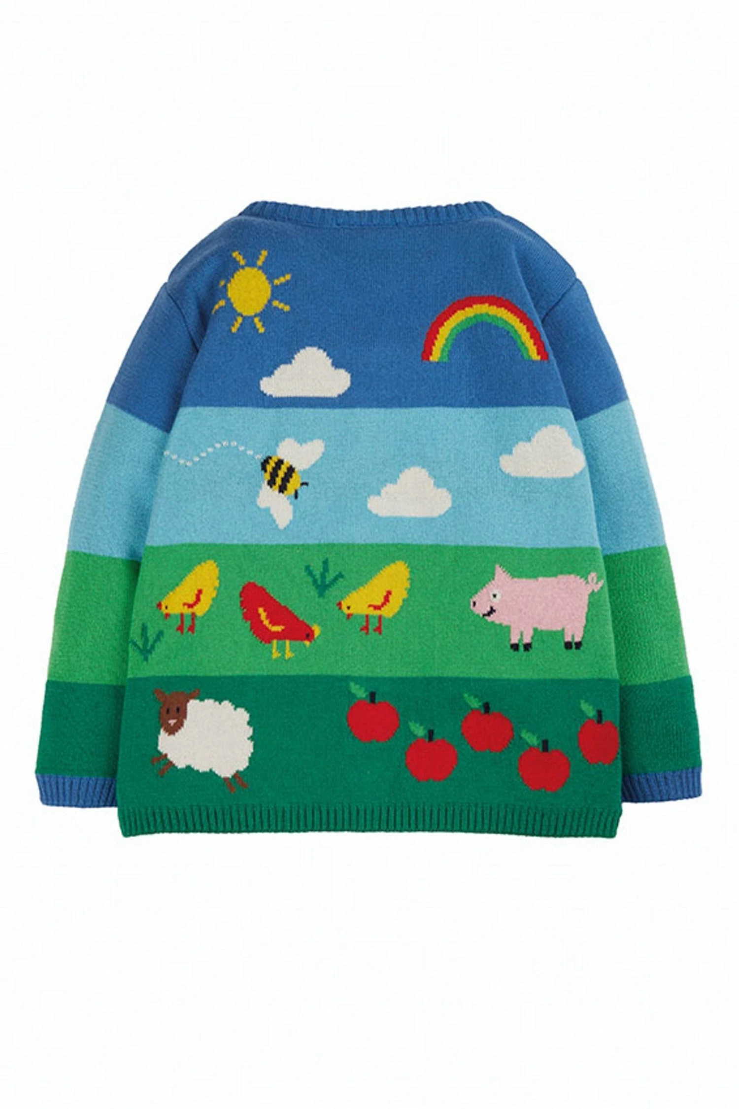 Frugi Natural Organic Cotton Cardigan - Farm Animals 3 Frugi Natural Organic Cotton Cardigan - Farm Animals