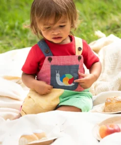 Frugi Natural Organic Rainbow Colourblock Dungarees -Our Lil Trends Sales Store unnamed file 721 scaled
