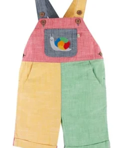 Frugi Natural Organic Rainbow Colourblock Dungarees -Our Lil Trends Sales Store unnamed file 722