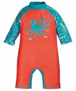 Frugi Orange Octopus UPF 50+ Little Sun Safe Suit -Our Lil Trends Sales Store unnamed file 747