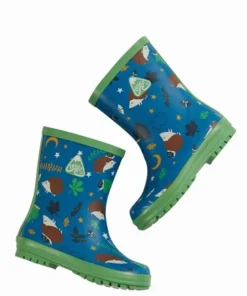 Frugi National Trust Blue Hedgehog Wellington Boots -Our Lil Trends Sales Store unnamed file 749