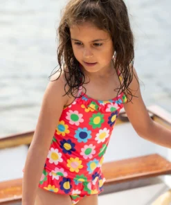 Frugi Pink Flower Power UPF 50+ Recycled Halterneck Tankini -Our Lil Trends Sales Store unnamed file 774 scaled