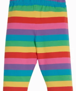 Frugi Multi Organic Foxglove Rainbow Stripe Shorts
