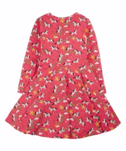Frugi Organic Pink Unicorn Full Skirt Skater Dress -Our Lil Trends Sales Store unnamed file 80 scaled