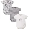 Frugi White Organic Cotton Body 3 Pack